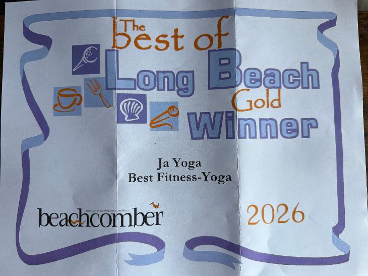 Best of Long Beach 2026 Gold Winner — Best Fitness-Yoga, Beachcomber
